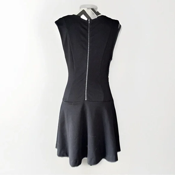 FREE PEOPLE Black Cha Cha Sleeveless Fit & Flare Dress Womens size Medium - Picture 3 of 4
